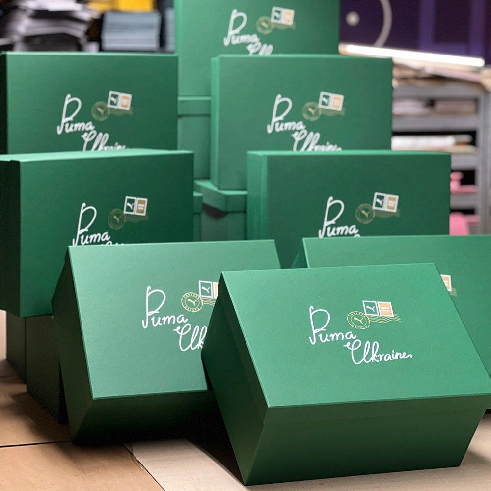 Коробки кришка-дно для одягу з логотипом Puma Ukraine