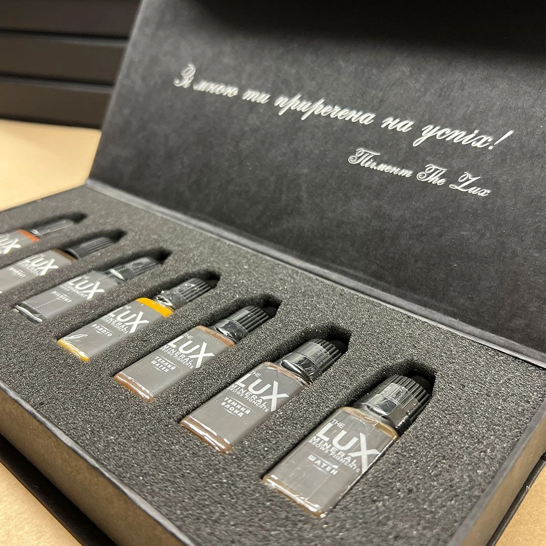 Коробочки з шовкотрафаретним друком The Lux Pigments