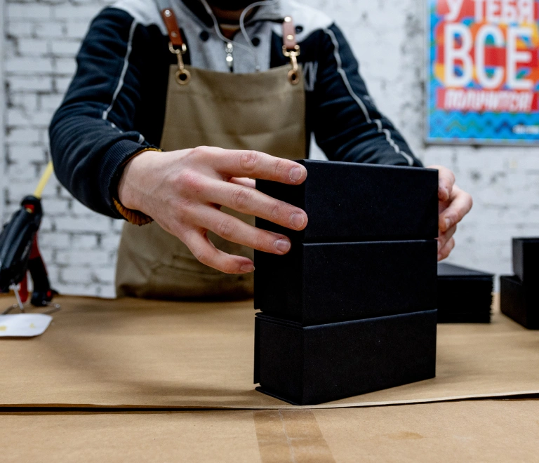 Каширование коробок