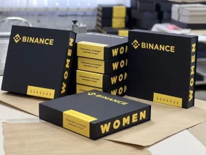 Коробки для подарунків з логотипом Binance
