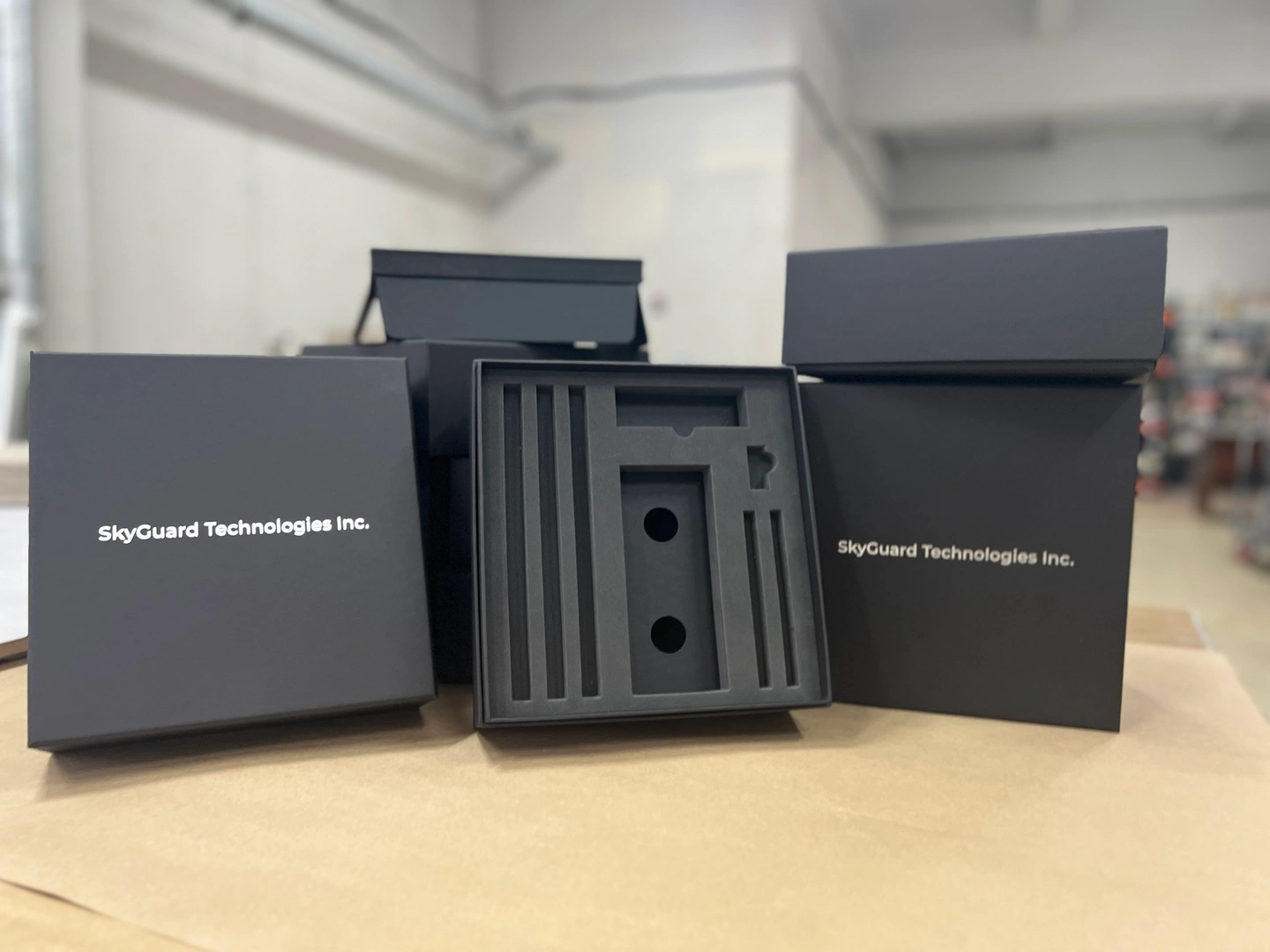 Чорні коробки з ложементом для електричних приладів SkyGuard