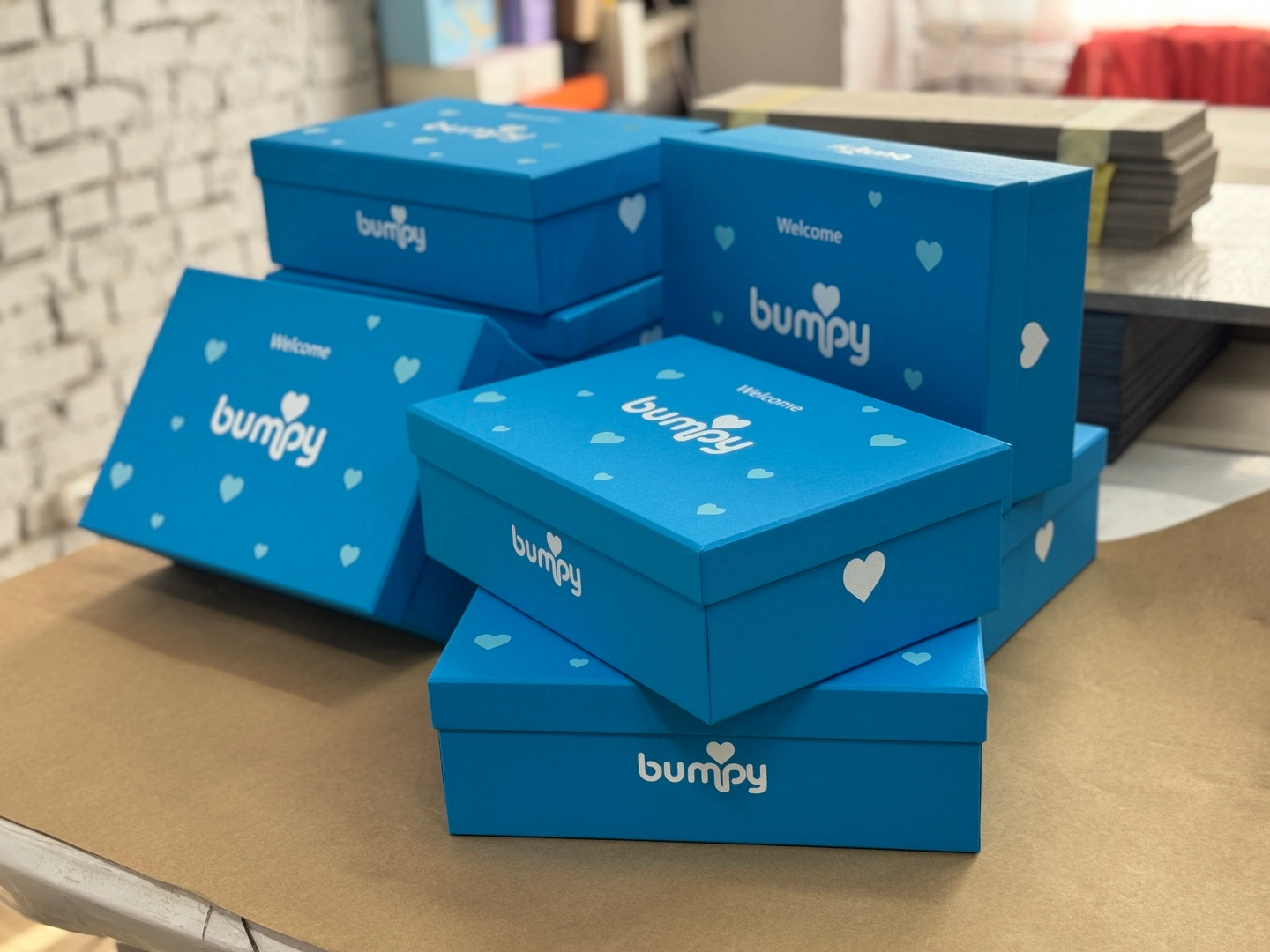 Blue Bumpy gift packages wholesale to order