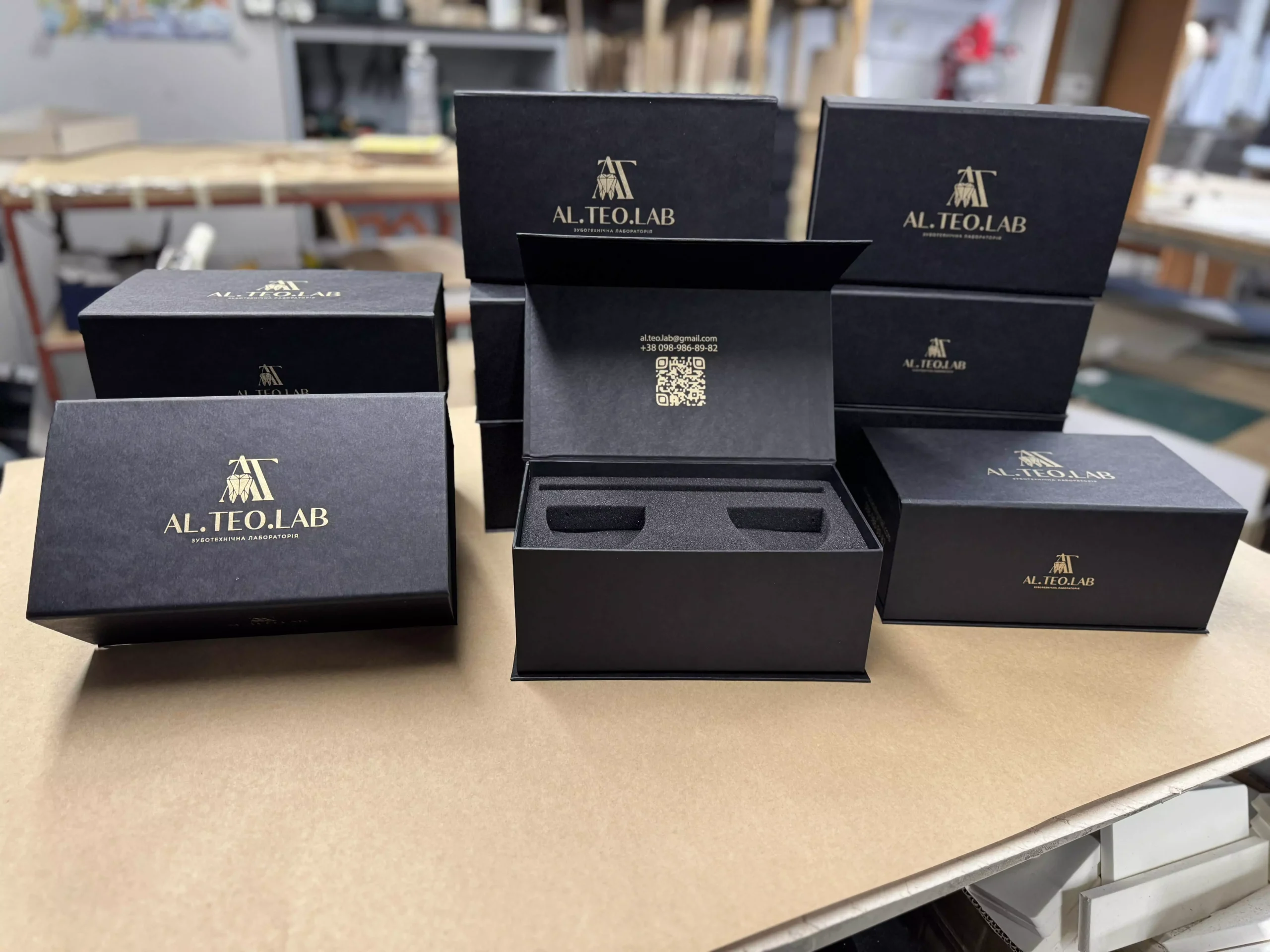 Коробки для пакування зубних протезів AL.TEO.LAB