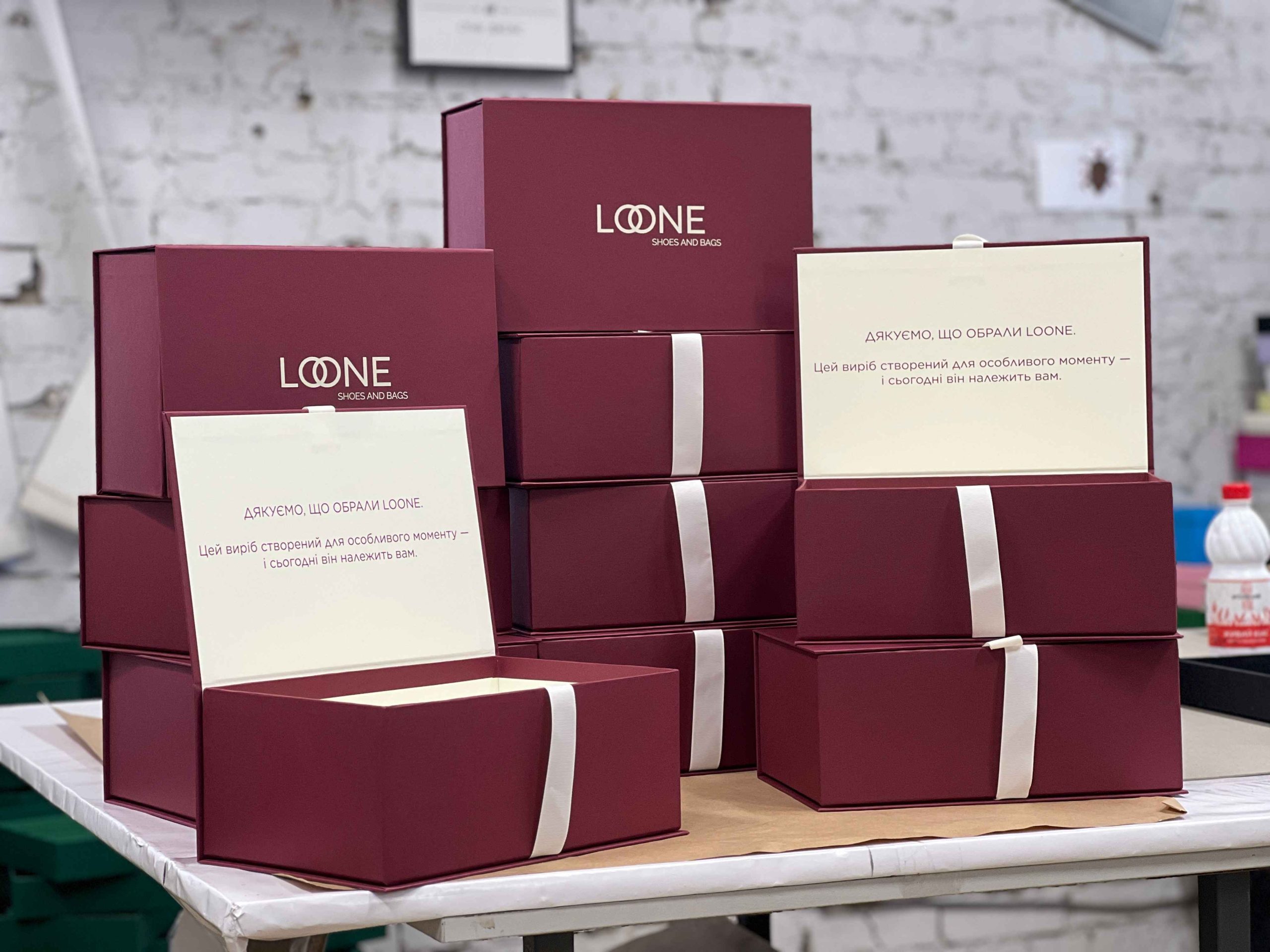 Коробки на стрічках для взуття та сумок LOONE 3