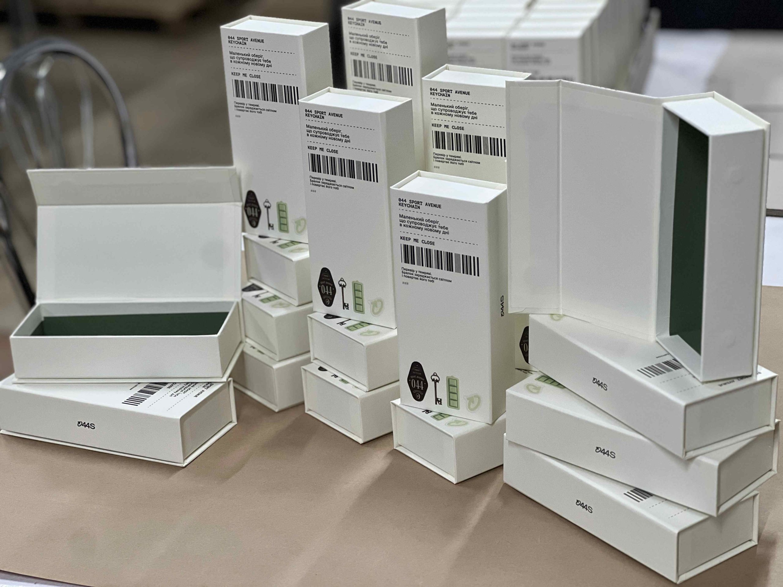 Коробки для пакування виробів. Компанія 044S. Конструкція коробки на магнітах