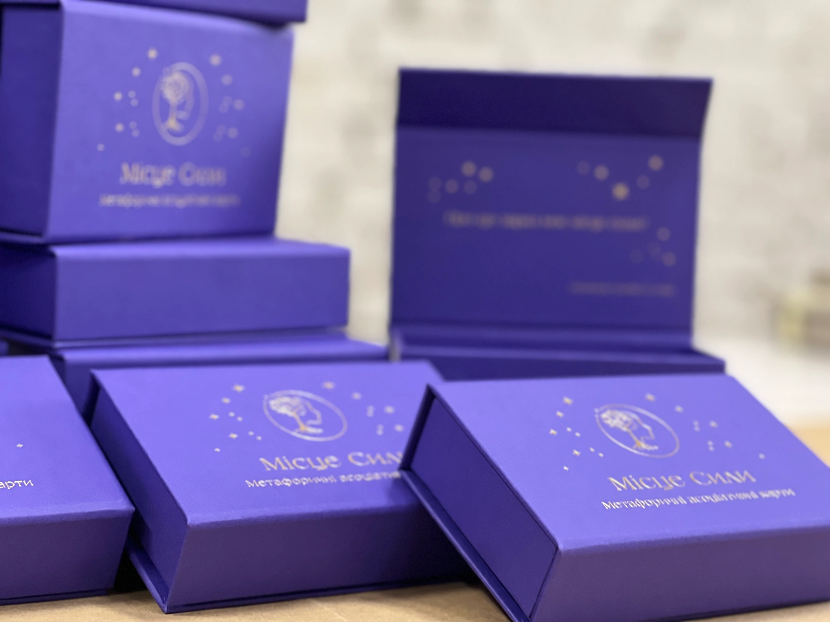 Коробки на магнітах для карт Місце Сили — Виробництво Boxes